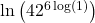 \ln\left(42^{6\log(1)}\right)