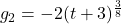 g_2=-2(t+3)^{\frac{3}{8}}