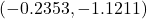 (-0.2353, -1.1211)