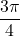 \dfrac{3\pi}{4}