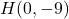 H(0, -9)