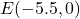 E(-5.5, 0)