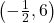 \left(-\frac{1}{2}, 6 \right)