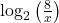 \log_{2}\left(\frac{8}{x}\right)