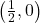 \left(\frac{1}{2}, 0 \right)