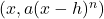 (x, a(x-h)^n)