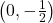 \left(0, -\frac{1}{2} \right)