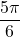 \dfrac{5\pi}{6}