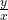 \frac{y}{x}