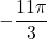 -\dfrac{11\pi}{3}