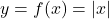 y = f(x) = |x|