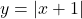 y = |x+1|