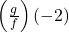 \left(\frac{g}{f}\right)\left(-2\right)