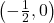 \left(- \frac{1}{2}, 0 \right)