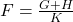 F = \frac{G+H}{K}