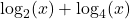 \log_{2}(x) + \log_{4}(x)