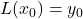 L(x_{0}) = y_{0}