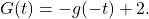 G(t) = -g(-t) + 2.