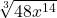 \sqrt[3]{48x^{14}}