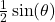 \frac{1}{2} \sin(\theta)