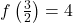 f\left(\frac{3}{2} \right) = 4