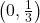 \left(0, \frac{1}{3}\right)