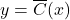 y=\overline{C}(x)