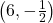 \left( 6, -\frac{1}{2} \right)