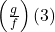 \left(\frac{g}{f}\right)(3)