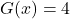 G(x) = 4