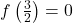 f\left(\frac{3}{2} \right) = 0