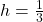 h = \frac{1}{3}