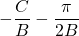 -\dfrac{C}{B} - \dfrac{\pi}{2B}