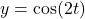 y = \cos(2t)