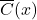 \overline{C}(x)