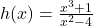 h(x) = \frac{x^3+1}{x^2-4}