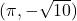 (\pi, -\sqrt{10})