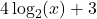 4\log_{2}(x) + 3